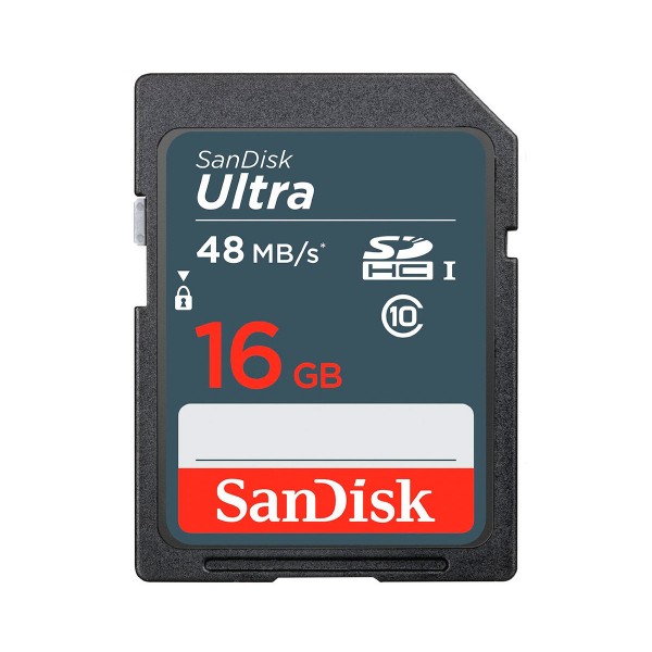 Sandisk ultra tarjeta de memoria sdhc clase 10 de 16 gb