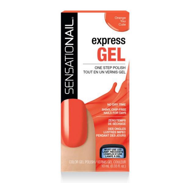 Sensationail sensationail express gel laca de uñas 705 orange you cute